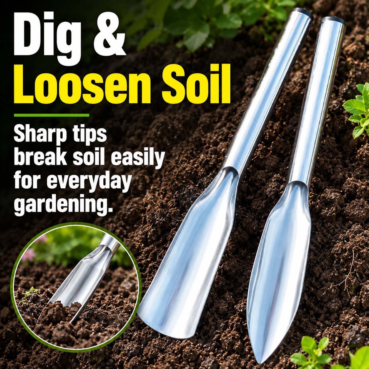 🍂MCOIKY® Stainless Steel Garden Digging & Transplanting Tool Set