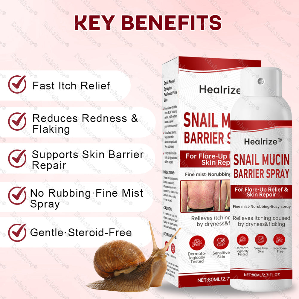 🔥 Healrize®🐌 Snail Mucin Barrier Spray for Flare-Up Relief & Skin Repair