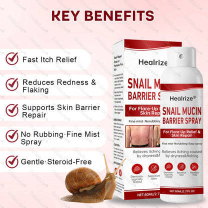 🔥 Healrize®🐌 Snail Mucin Barrier Spray for Flare-Up Relief & Skin Repair