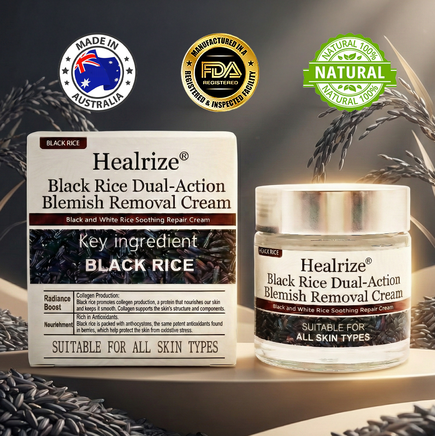 🌿Healrize®Black Rice Dual-Action Blemish Removal Cream