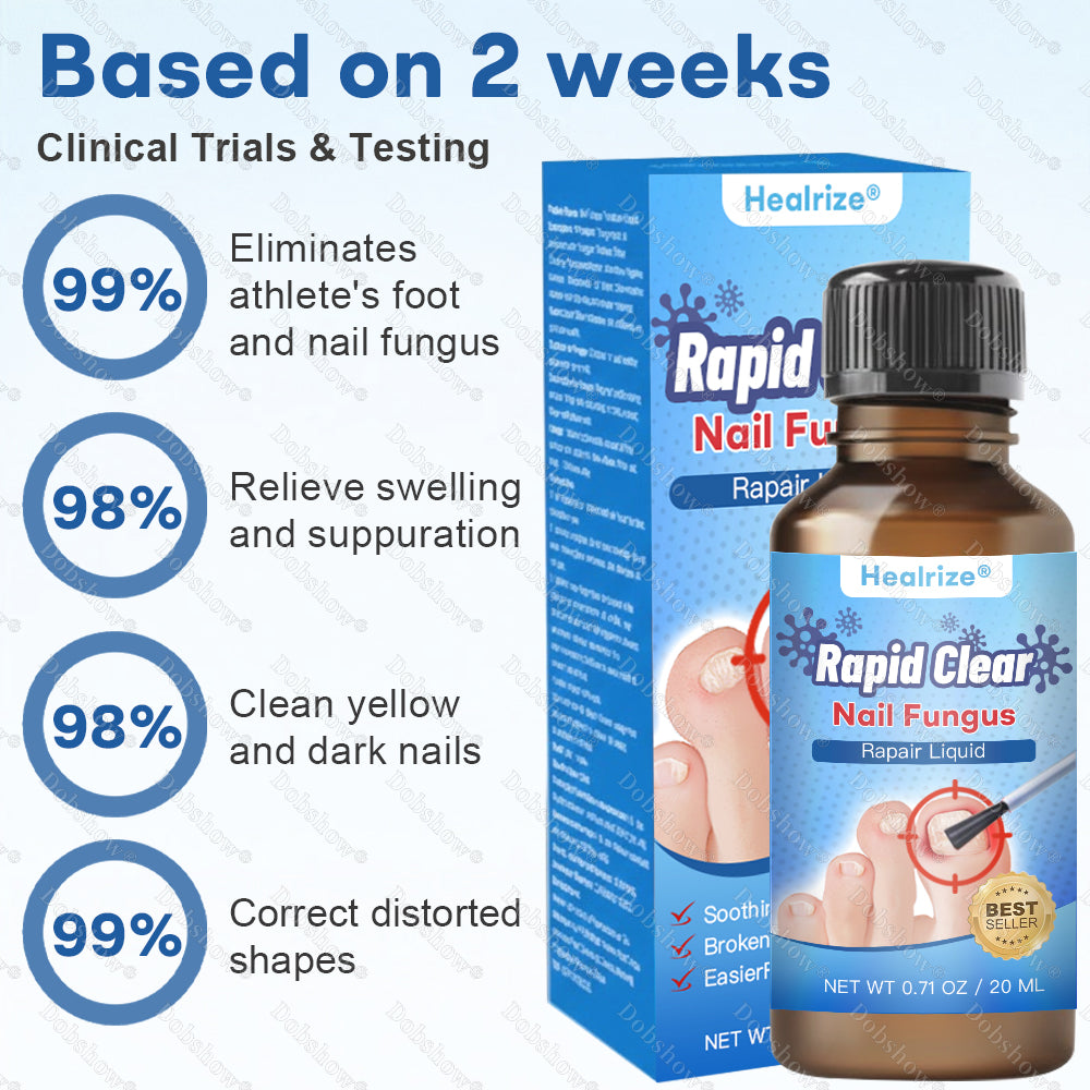 Healrize®Nano Rapid Clear Nail Fungus Rapair Liquid🔥 – Effective in Seven Days, Permanently Eliminates the Root