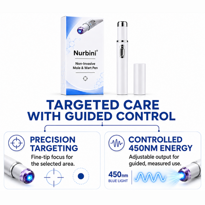 Nurbini® 💙Non-Invasive Mole & Wart Pen | Precision Care for Common Warts, Moles & Skin Tags