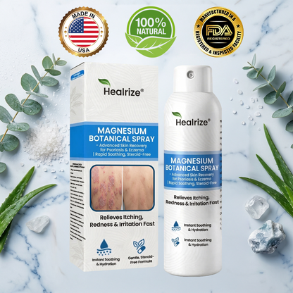 👨‍⚕️Healrize® Magnesium Botanical Spray – 🍃Advanced Skin Recovery for Psoriasis & Eczema | Rapid Soothing, Steroid-Free