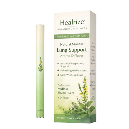 🍃Healrize® Natural Mullein Lung Support Aroma Diffuser——– Deep Lung Cleanse Support