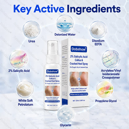 Dobshow® 2% Salicylic Acid Callus & Cracked Heel Spray
