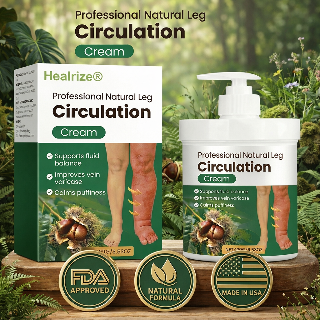 Healrize®🍃 Professional Natural Leg Circulation Cream——🔥Targeted Relief for Swelling, Puffiness & Heavy Legs