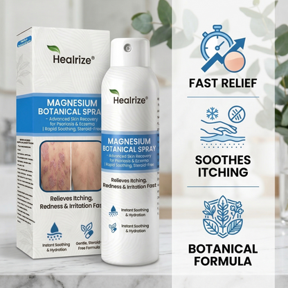 👨‍⚕️Healrize® Magnesium Botanical Spray – 🍃Advanced Skin Recovery for Psoriasis & Eczema | Rapid Soothing, Steroid-Free