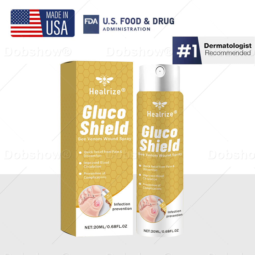 Healrize® 🔥GlucoShield Bee Venom Wound Spray—— Supports Skin Repair & Protects Diabetic Feet