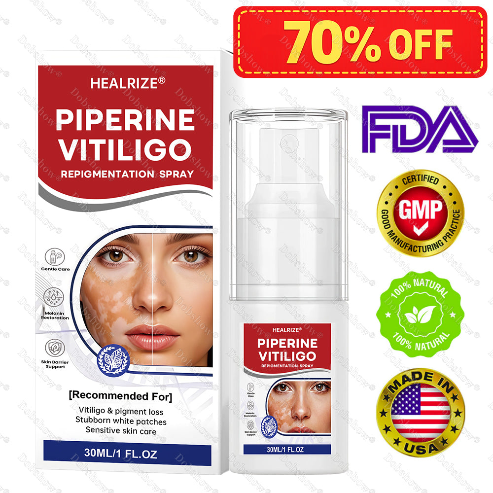 🔥Healrize® Piperine Vitiligo Repigmentation Spray - 👨‍⚕️🌿Steroid-Free Botanical Formula | Gentle & Effective for All Skin Types