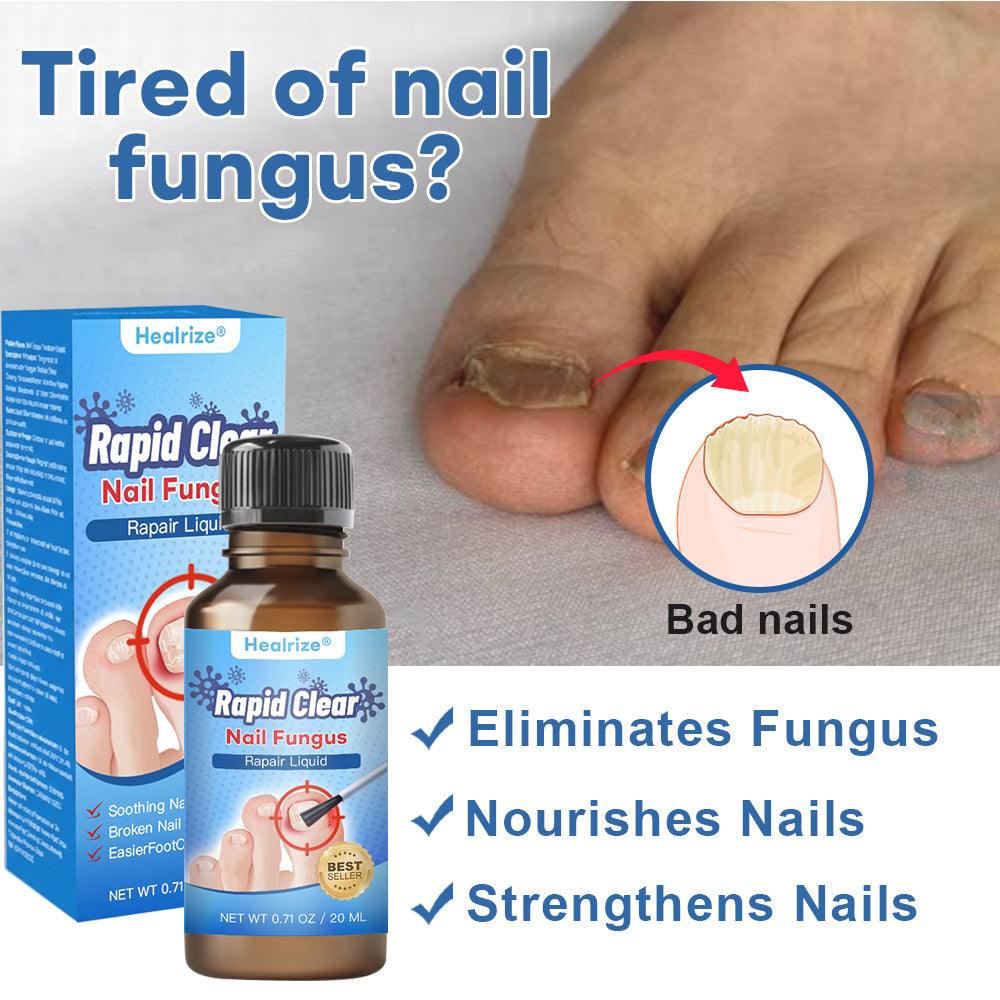 Healrize®Nano Rapid Clear Nail Fungus Rapair Liquid🔥 – Effective in Seven Days, Permanently Eliminates the Root