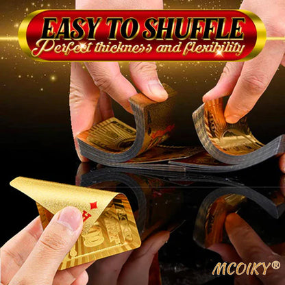 MCOIKY® Gold Foil Deluxe Poker Card