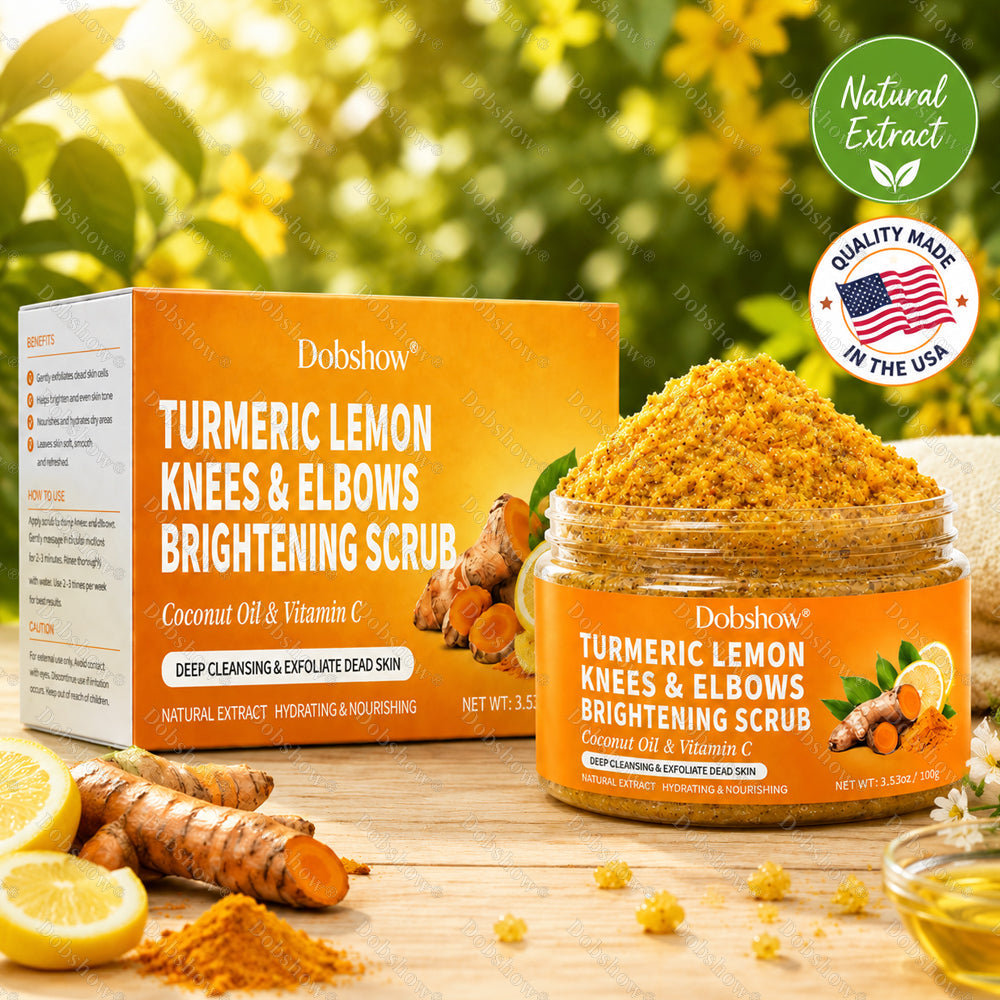 Dobshow®Turmeric Lemon Knees & Elbows Brightening Scrub