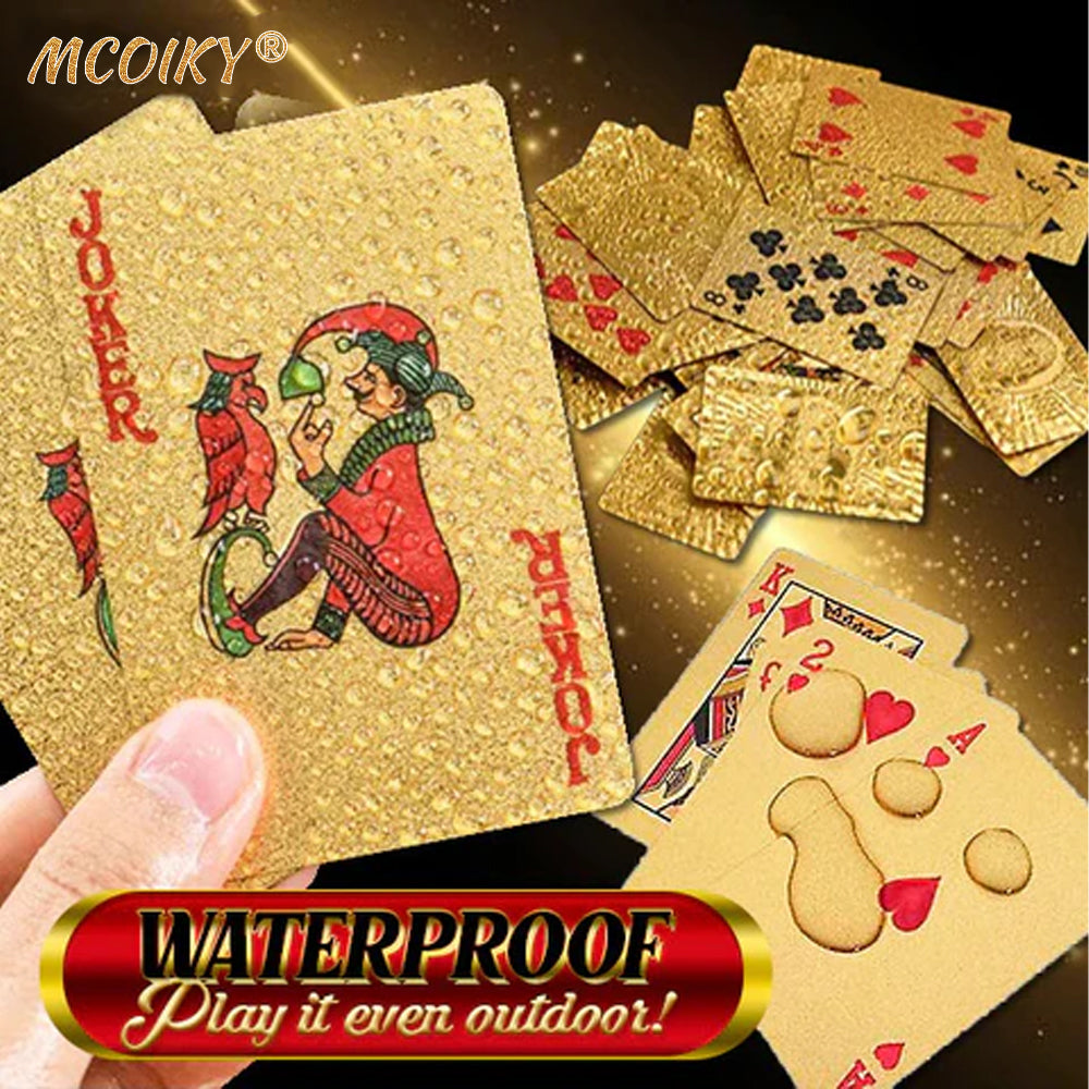 MCOIKY® Gold Foil Deluxe Poker Card