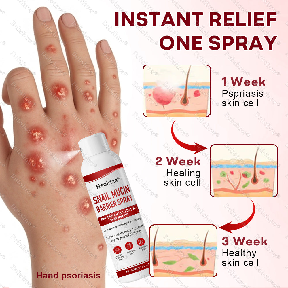 🔥 Healrize®🐌 Snail Mucin Barrier Spray for Flare-Up Relief & Skin Repair
