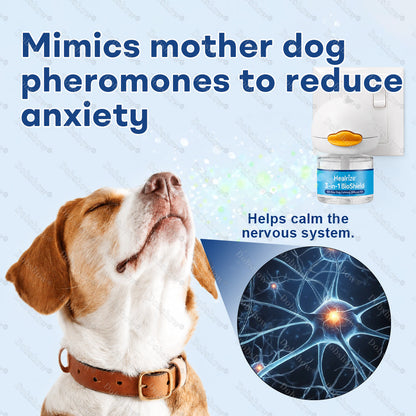 Healrize®3-in-1 BioShield 60-Day Dog Calming Diffuser Kit – Anxiety Relief, Sedation Support, Odor Control & Insect Repelling