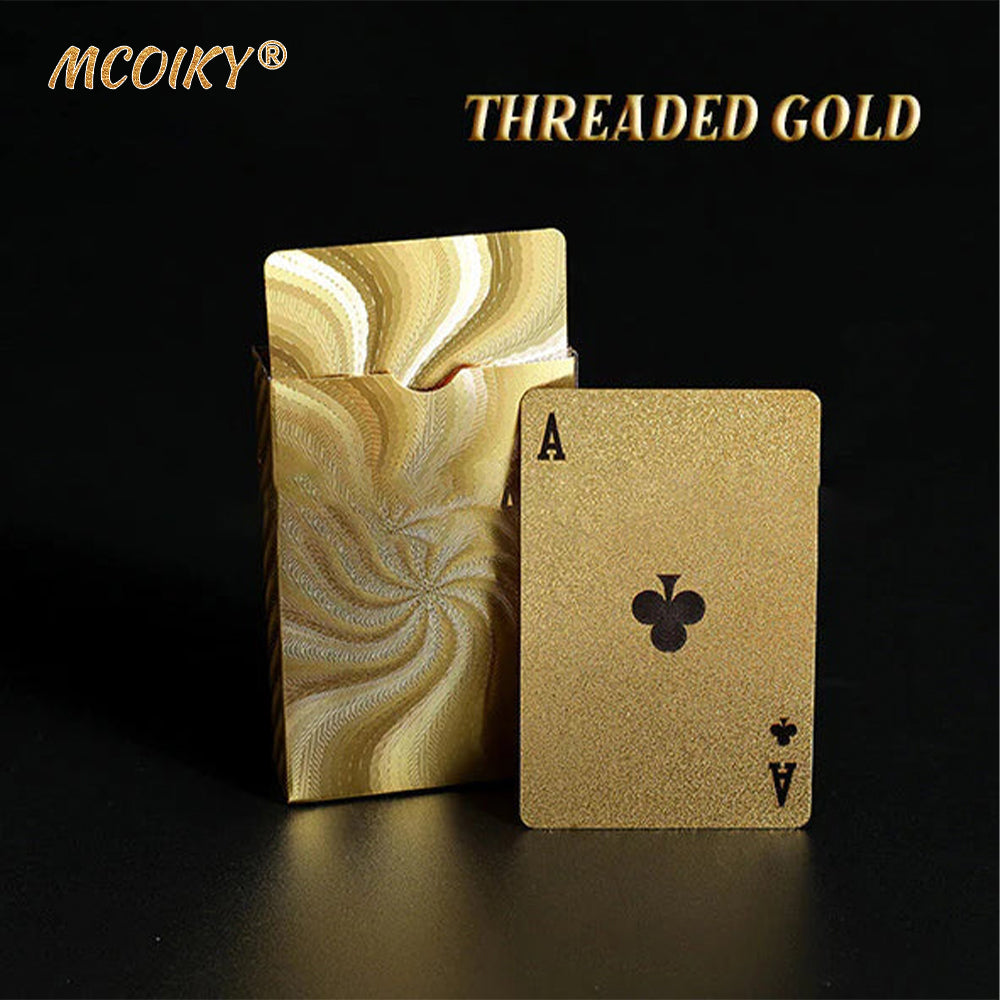 MCOIKY® Gold Foil Deluxe Poker Card