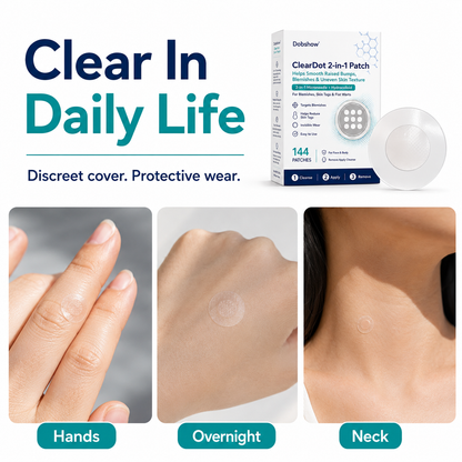 Dobshow®ClearDot 2-in-1 Patch | Helps Smooth Raised Bumps, Blemishes & Uneven Skin Texture