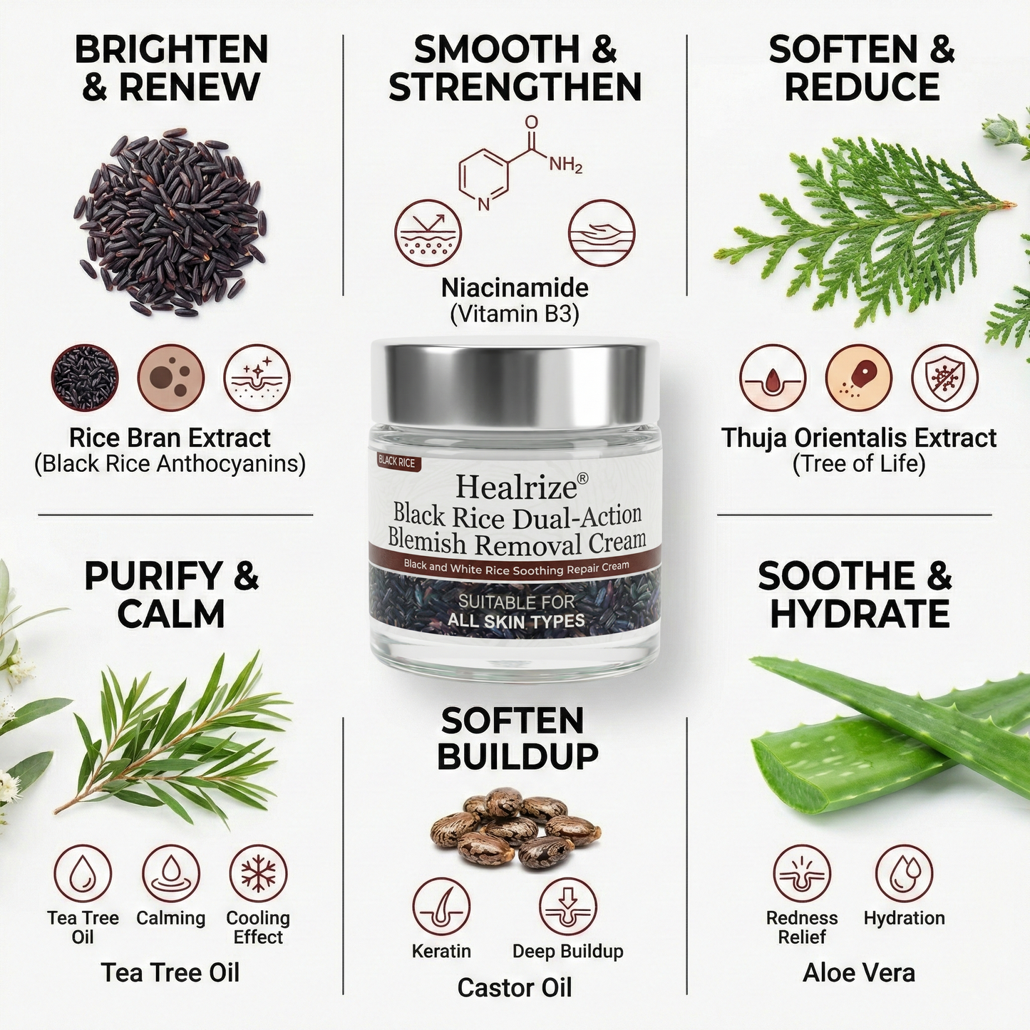 🌿Healrize®Black Rice Dual-Action Blemish Removal Cream