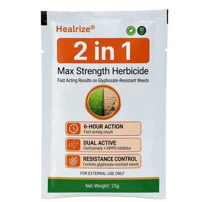 🌿Healrize® 2-in-1 Max Strength Herbicide: Fast Acting Results on Glyphosate-Resistant Weeds