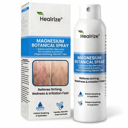 👨‍⚕️Healrize® Magnesium Botanical Spray – 🍃Advanced Skin Recovery for Psoriasis & Eczema | Rapid Soothing, Steroid-Free
