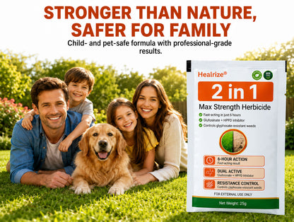 🏆𝙊𝙛𝙛𝙞𝙘𝙞𝙖𝙡 𝙎𝙩𝙤𝙧𝙚 |🍂 Healrize® 𝟐-𝐢𝐧-𝟏 𝐌𝐚𝐱 𝐒𝐭𝐫𝐞𝐧𝐠𝐭𝐡 𝐇𝐞𝐫𝐛𝐢𝐜𝐢𝐝𝐞: Fast Acting Results on Glyphosate-Resistant Weeds⚡