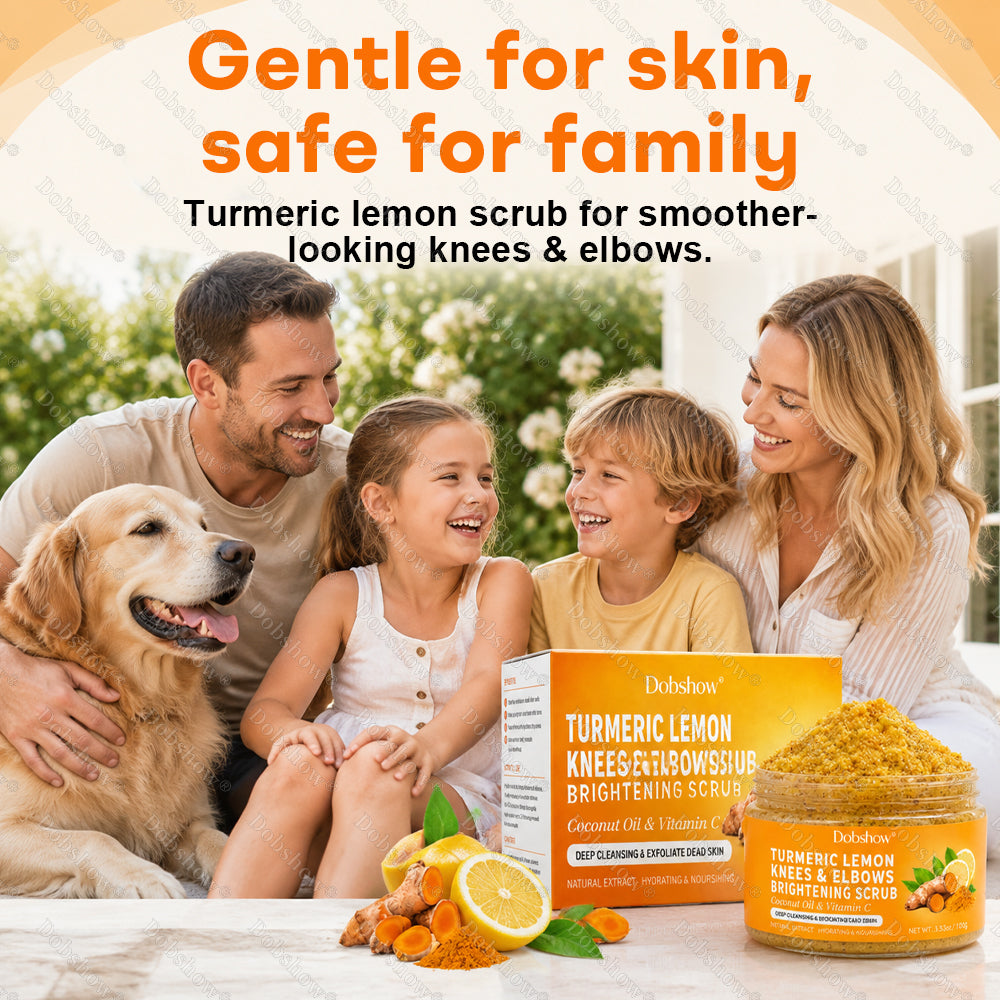 Dobshow®Turmeric Lemon Knees & Elbows Brightening Scrub