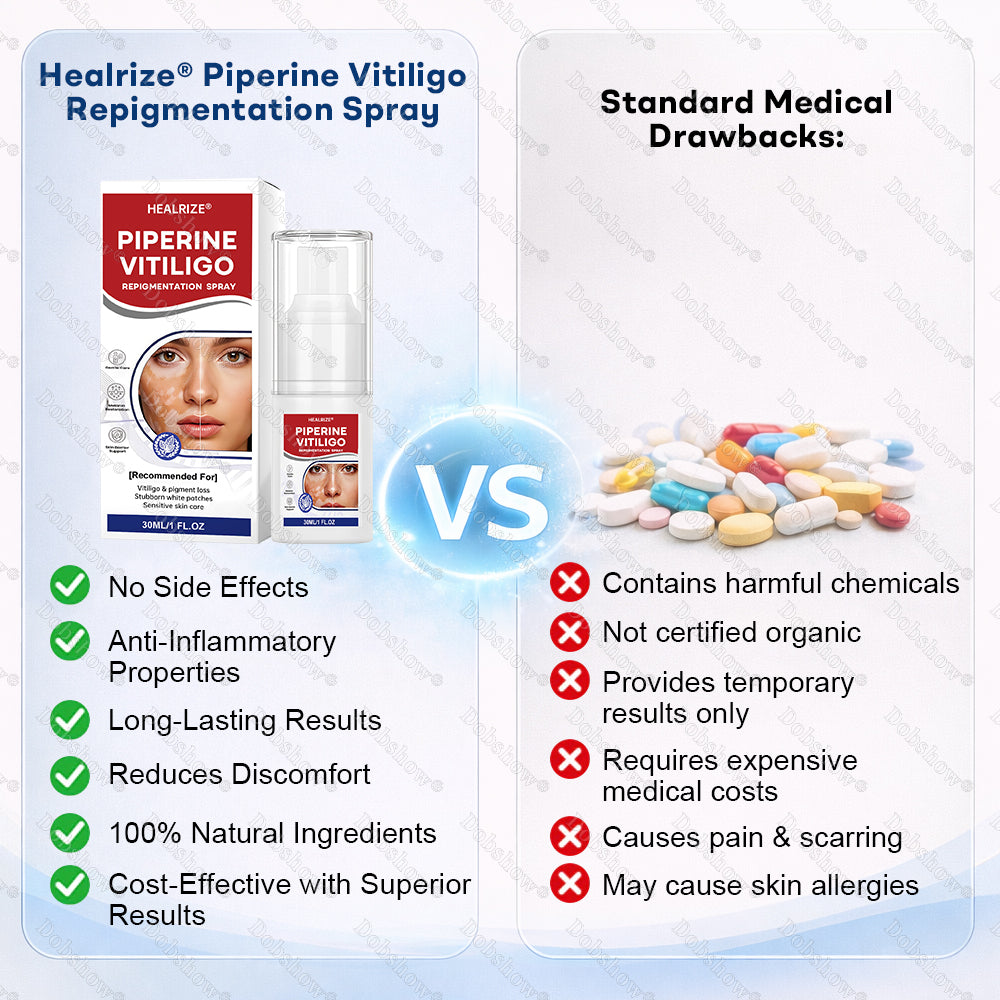 🔥Healrize® Piperine Vitiligo Repigmentation Spray - 👨‍⚕️🌿Steroid-Free Botanical Formula | Gentle & Effective for All Skin Types