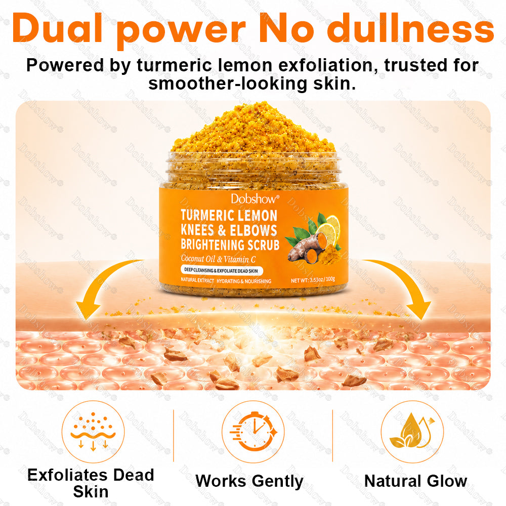Dobshow®Turmeric Lemon Knees & Elbows Brightening Scrub