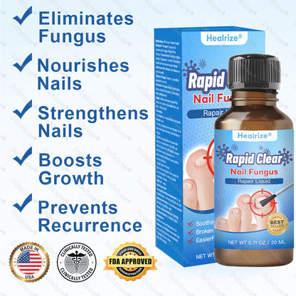 Healrize®Nano Rapid Clear Nail Fungus Rapair Liquid🔥 – Effective in Seven Days, Permanently Eliminates the Root