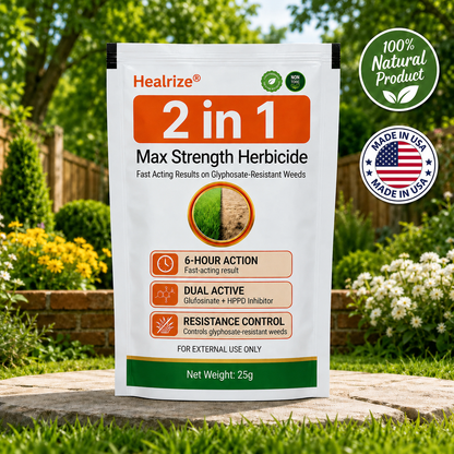 🌿Healrize® 2-in-1 Max Strength Herbicide: Fast Acting Results on Glyphosate-Resistant Weeds
