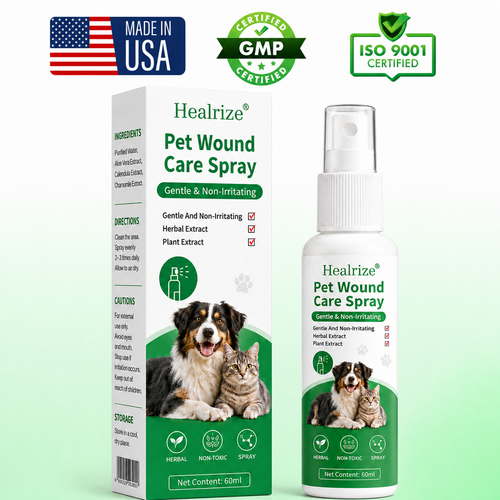 Healrize®Pet Wound Care Spray – Gentle & Non-Irritating
