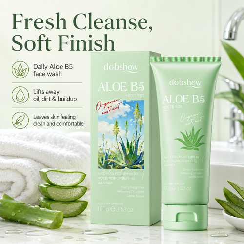 Dobshow® Aloe B5 Moisturizing Cleanser Shopify Landing Page Copy