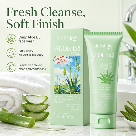 Dobshow® Aloe B5 Moisturizing Cleanser Shopify Landing Page Copy