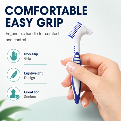 MCOIKY® Precision Dual-Head Denture & Retainer Cleaning Brush