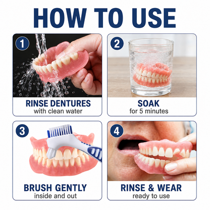 MCOIKY® Precision Dual-Head Denture & Retainer Cleaning Brush