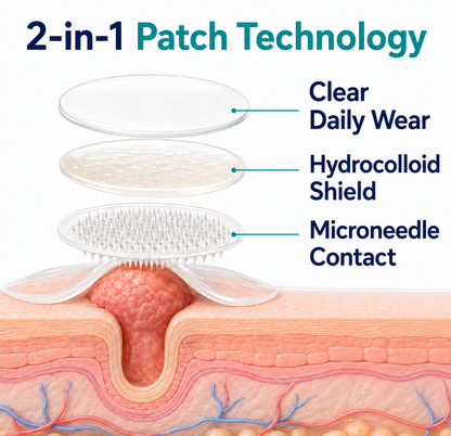 Dobshow®⚡ClearDot 2-in-1 Patch | Helps Smooth Raised Bumps, Blemishes & Uneven Skin Texture (Copy)